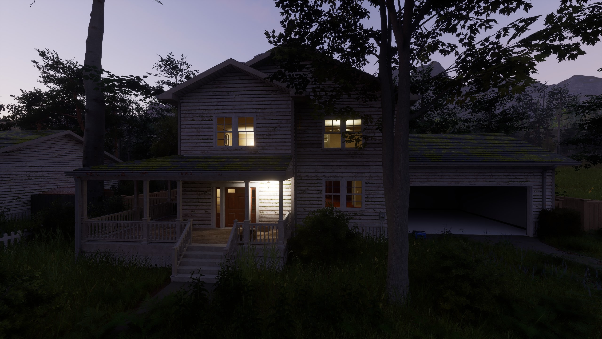 Powered house with lights on - Ardem electricity system