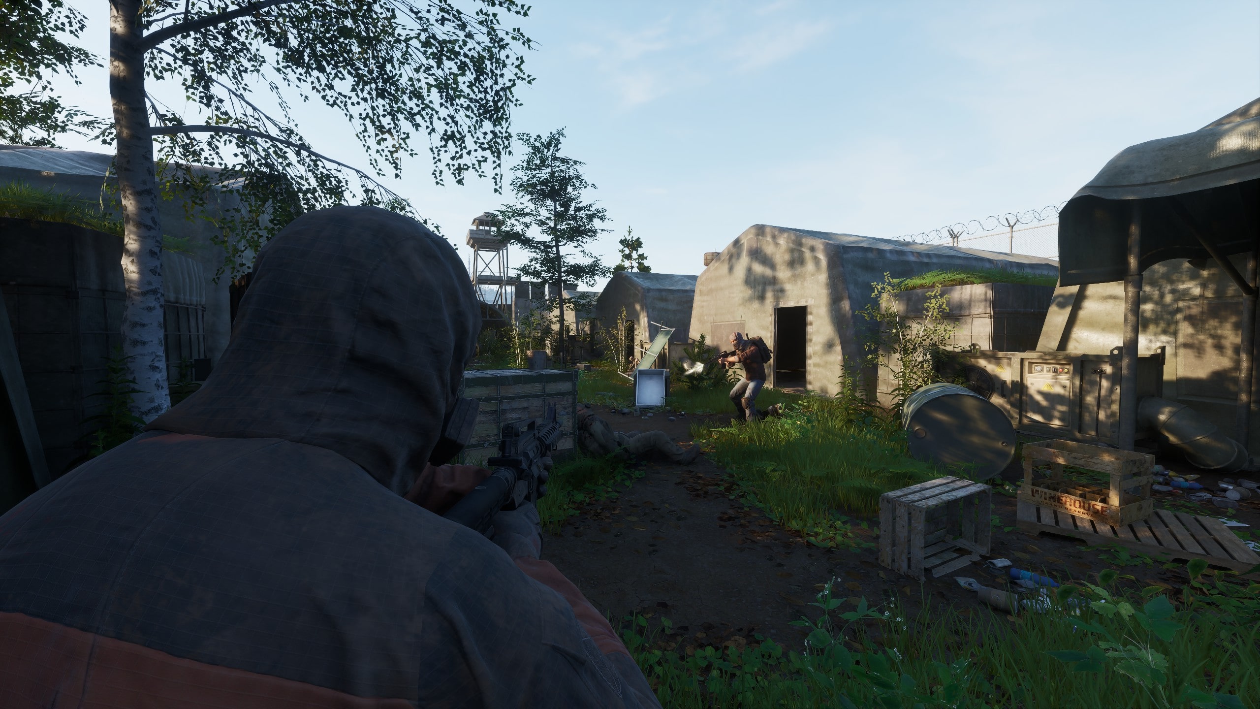 Players fighting in military base - Ardem PvP combat