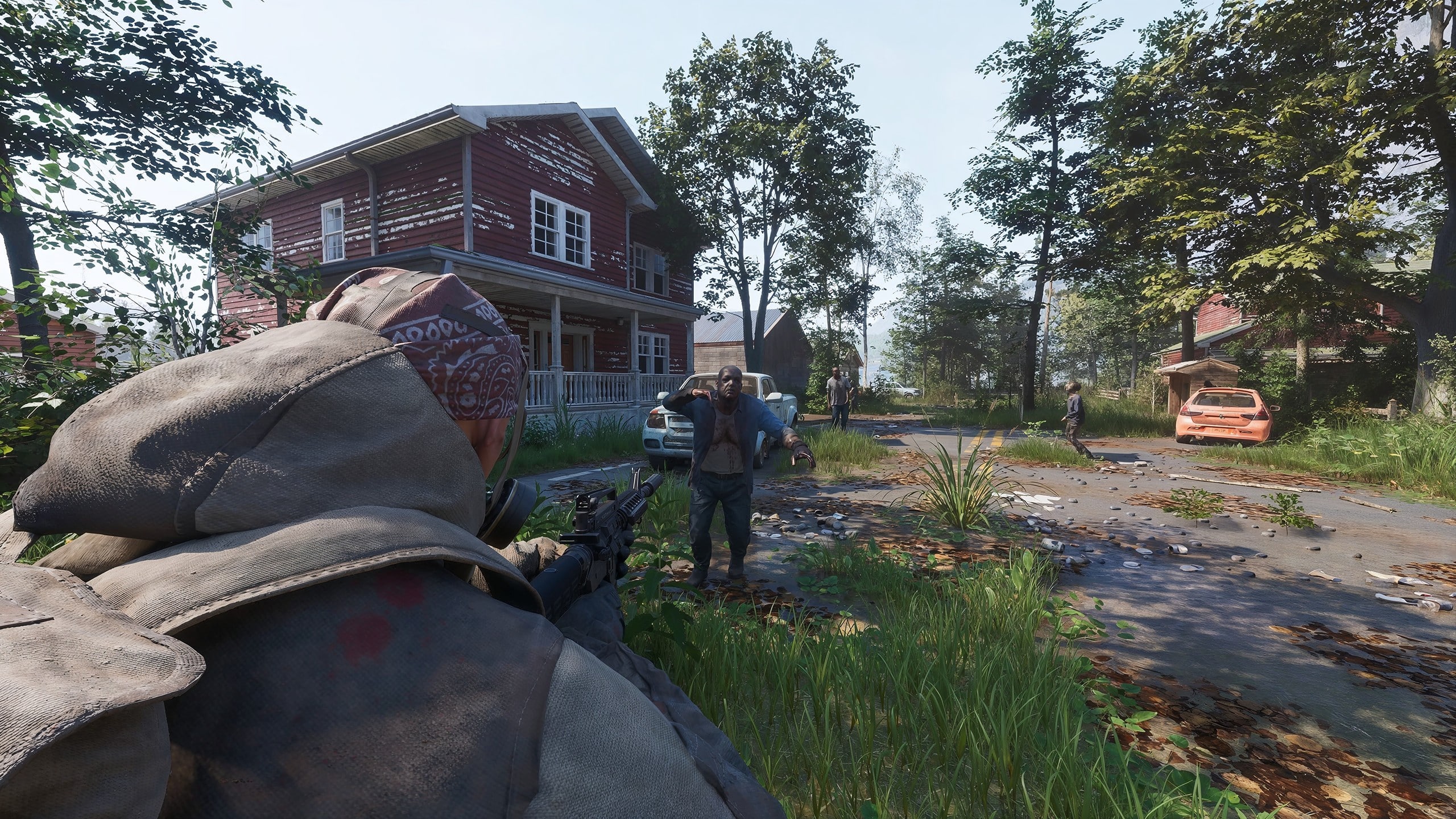 Player aiming at zombie - Ardem infected combat